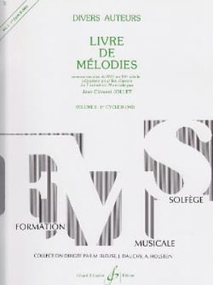 Livre de melodies volume 2 / Jollet Jean-Clément