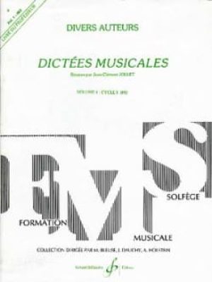 Dictees musicales volume 1 – professeur / Jollet Jean-Clément