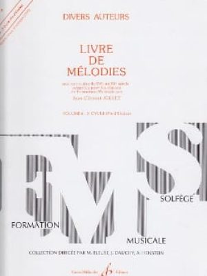 Livre de melodies volume 6 / Jollet Jean-Clément
