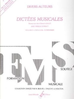 Dictees musicales volume 3 – eleve / Jollet Jean-Clément