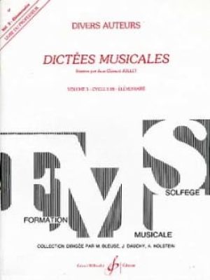 Dictees musicales volume 3 – professeur / Jollet Jean-Clément