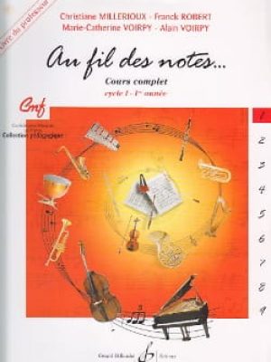 Au fil des notes volume 1 – livre du professeur / Divers Auteurs