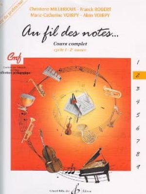 Au fil des notes volume 2 – livre du professeur / Divers Auteurs