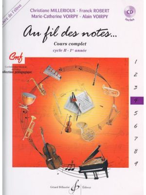 Au fil des notes volume 4 – livre de l&rsquo;eleve / Divers Auteurs